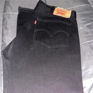Levi's Black Straight Jeans Classic Denim